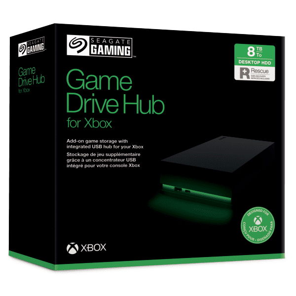 Внешний жесткий диск Seagate Game Drive Hub for Xbox  STKW8000400, 8TB, 3.5, USB3.0, USB-C, black - 6